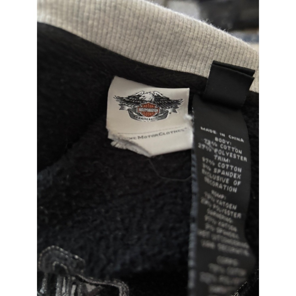 Harley-Davidson Womens Varsity Bomber Jacket Black Pink Embroidered‎ Logo XL - Picture 6 of 6